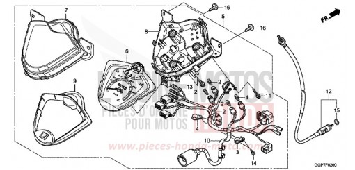 SPEEDOMETER (NSC50/MPD/WH) NSC50E de 2014